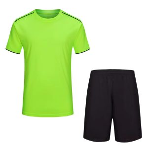 Kids Sports Uniforms Green Black