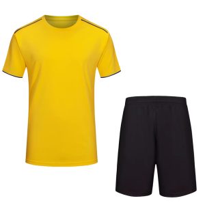 Kids Sports Uniforms Yellow Black