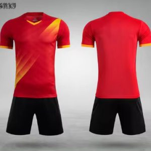 Sports Uniform Adults Red Black