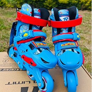 Junior Blue Hardboot Roller Skates