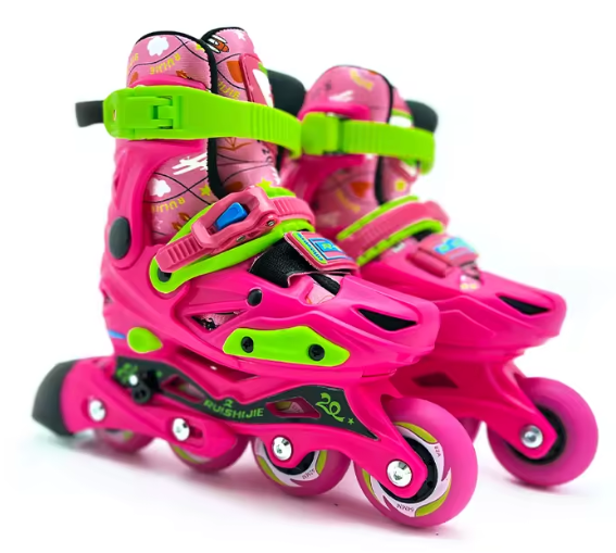 Junior Pink Hardboot Roller Skates