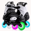 Adults Hardboot Roller Skates Black/White