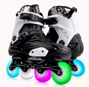 Adults Hardboot Roller Skates Black/White
