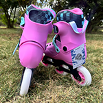 Pink Tri-Skates
